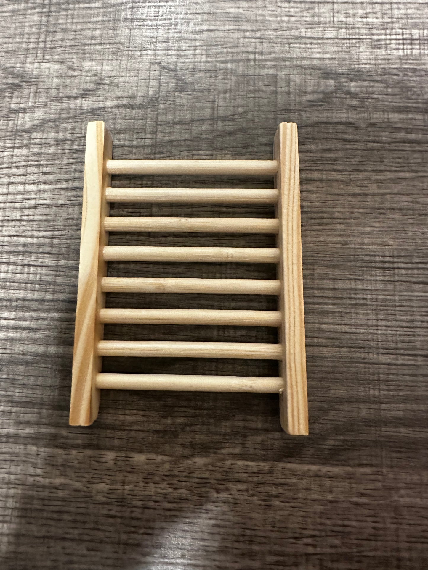 Wooden soap dish