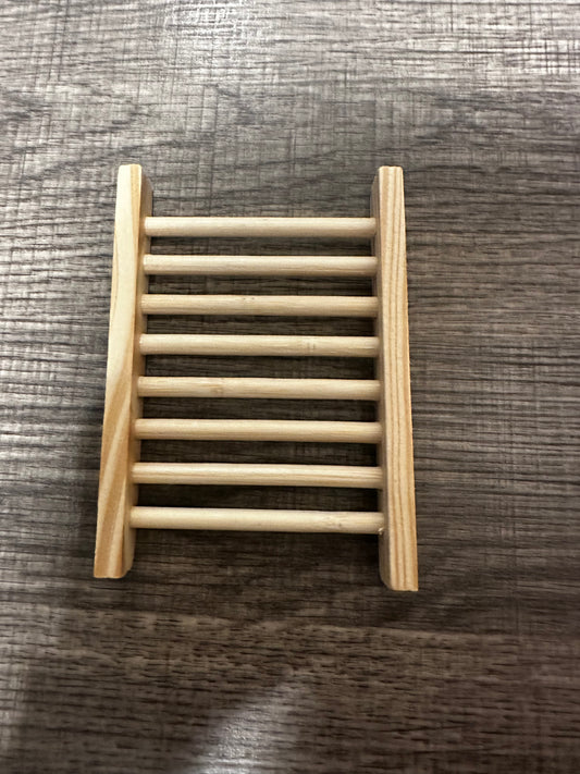 Wooden soap dish